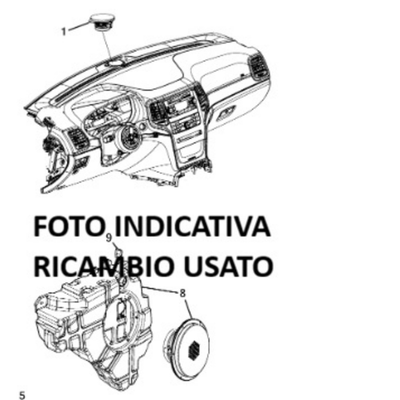 05035130Ac Cassa Altoparlante Subwoofer Jeep Grand Cherokee 4 Iv (Wk,Wk2)(2010&Gt;)